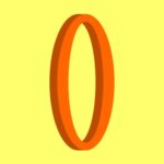 Orangefarbener Ring